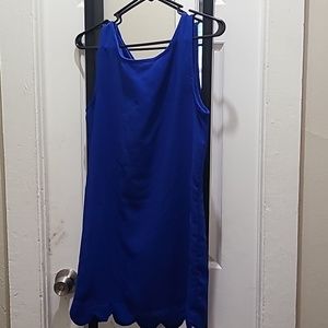 Ladies Casual Blue Dress, size Small, sleeveless